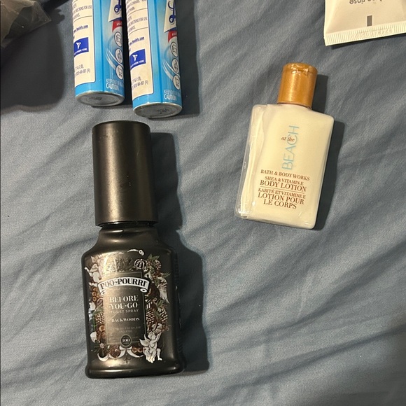 Vibrant Pink Toiletry Bag with Zipper and travel items. - Picture 4 of 14